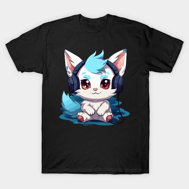 Cool Gamer Cat T-Shirt by DadJokesDotCo